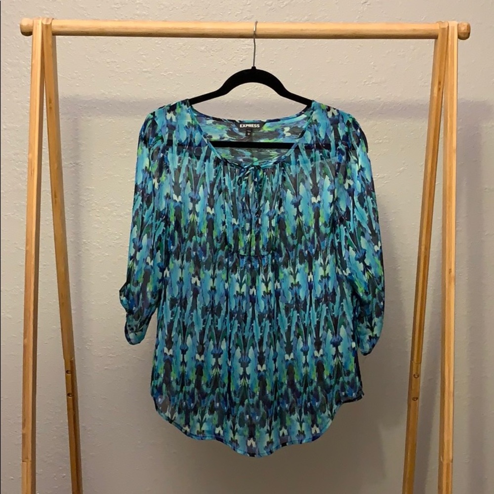 Express Women’s 3/4 Sleeve Blouse Size M